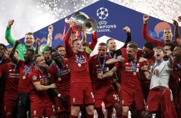 Fotbalisté Liverpoolu slaví titul v Lize mistrů