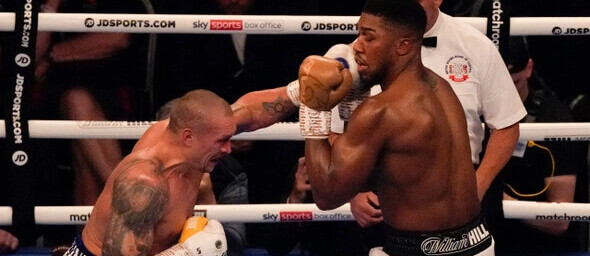 Oleksandr Usyk vs. Anthony Joshua, Zdroj: ČTK/AP/Frang Augstein
