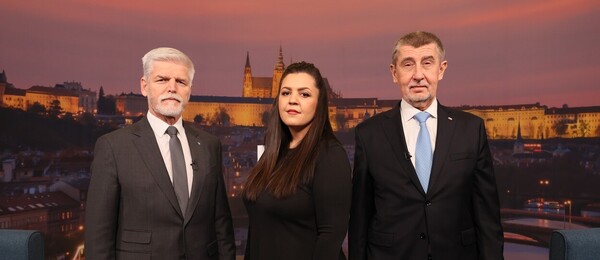 Petr Pavel a Andrej Babiš v televizní debatě