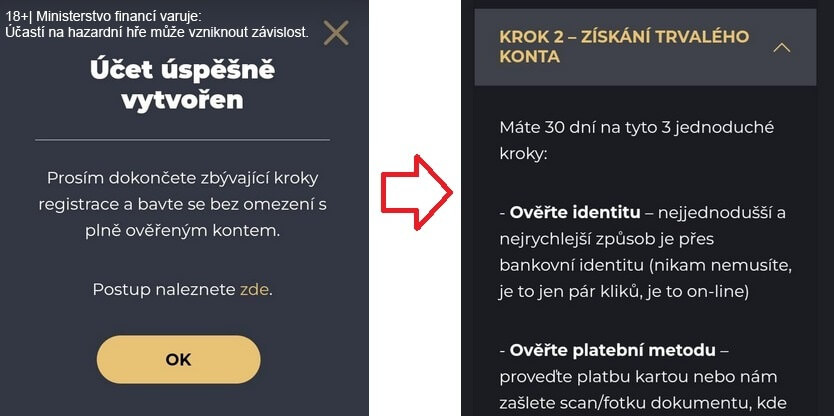 Grandwin casino registrace - Nyní máte dočasné konto.