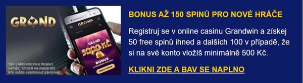 Vyzvedněte si bonus v online casinu Grandwin