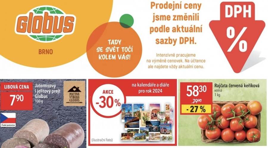 Globus – aktuální leták plný slev a akcí na tento týden