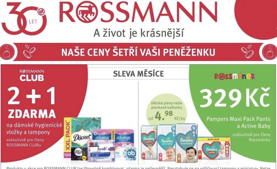 Rossmann akční leták na tento a příští týden