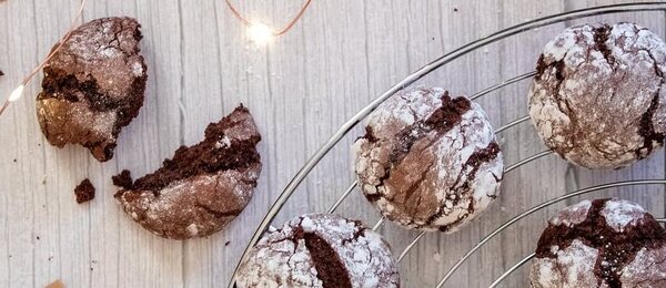 Popraskané sušenky crinkles – vánoční cukroví a lá brownies