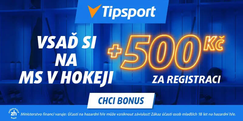 Získej bonus 500 Kč na Tipsportu pro nové zákazníky