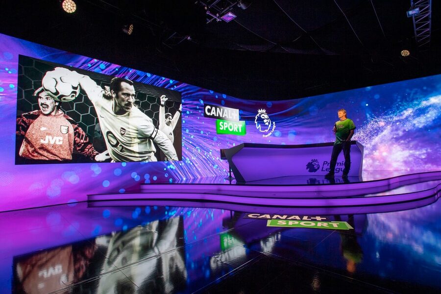 komentátor Jaromír Bosák během představení prezentace programu CANAL+ Sport