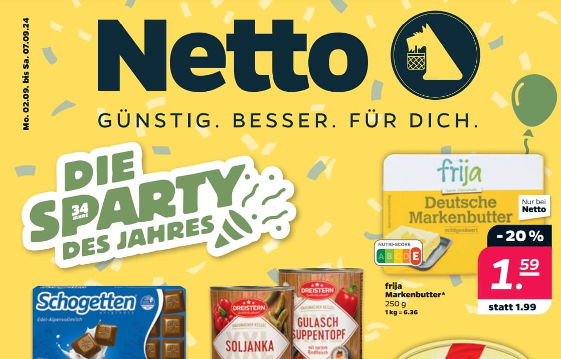 Akční leták Netto na tento a příští týden (Německo, Polsko) Sedesatka.cz