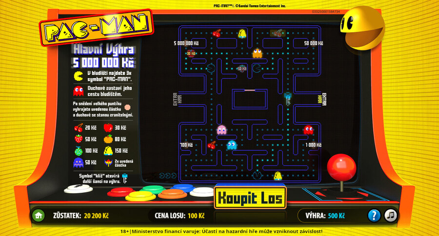Online losy PAC-MAN